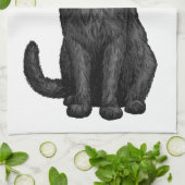 Linge De Cuisine chat noir (Plié)