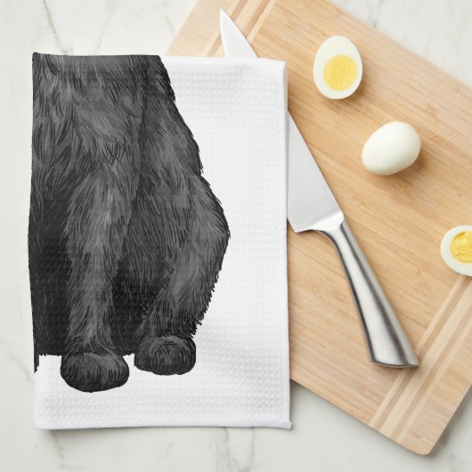 Linge De Cuisine chat noir (Quart Plié)