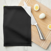 Linge De Cuisine Chat noir à oreille verte (Quart Plié)