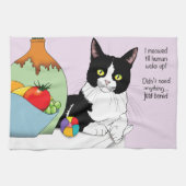 Linge De Cuisine Chat noir blanc Tuxedo (Horizontal)