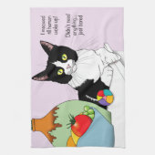 Linge De Cuisine Chat noir blanc Tuxedo (Vertical)