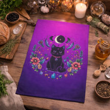 Chat Noir Céleste Mystique Violet Rose