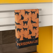 Linge De Cuisine Chat noir d'Halloween