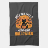 Linge De Cuisine Chat Noir Halloween Incroyable (Vertical)
