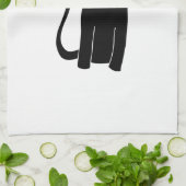 Linge De Cuisine Chat noir mignon (Plié)