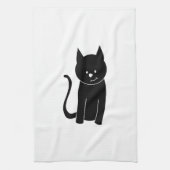 Linge De Cuisine Chat noir mignon (Vertical)