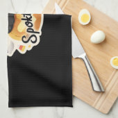 Linge De Cuisine Chat noir mignon Halloween Citrouille T-shirt surd (Quart Plié)