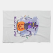 Linge De Cuisine Chat noir uniquement (Horizontal)