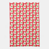 Linge De Cuisine Chat Oriental Lucky Patterned (Vertical)