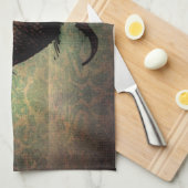 Linge De Cuisine Chat oriental noir mignon (Quart Plié)