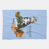 Linge De Cuisine Chat plante (Horizontal)