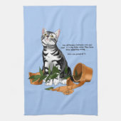 Linge De Cuisine Chat plante (Vertical)