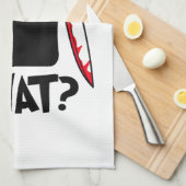 Linge De Cuisine Chat Qu'est-ce que_ Drôle Chat Noir (Quart Plié)