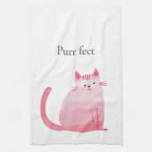 Linge De Cuisine Chat rose (Vertical)