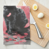 Linge De Cuisine Chat Sakura et Papillons (3) (Quart Plié)