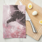 Linge De Cuisine Chat Sakura et Papillons (7) (Quart Plié)