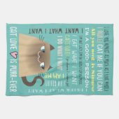 Linge De Cuisine Chat siamois amusant (Horizontal)