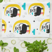 Linge De Cuisine Chat sur la lune (Plié)