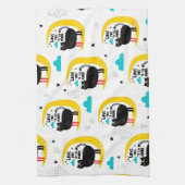 Linge De Cuisine Chat sur la lune (Vertical)