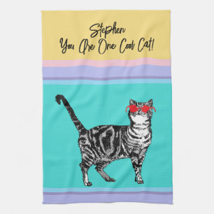 Linge De Cuisine Chat Tabby Pastel Chats Femme Pastel Couleurs Mari