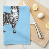 Linge De Cuisine Chat Tabby Pastel Chats Filles Rose clair (Quart Plié)