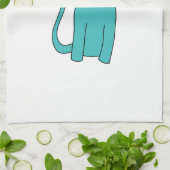 Linge De Cuisine Chat turquoise (Plié)