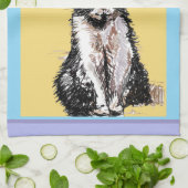 Linge De Cuisine Chat Tuxedo Pastel Chats Femme Pastel Couleurs (Plié)