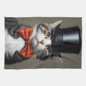 Linge De Cuisine Chat victorien (Horizontal)