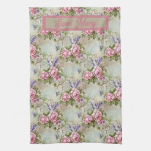 Linge De Cuisine ChateauCore Rose Pink et Lavande Shabby Chic