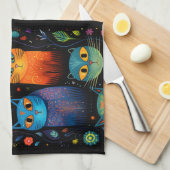 Linge De Cuisine chats (Quart Plié)