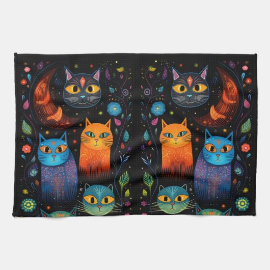 Linge De Cuisine chats (Horizontal)