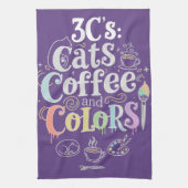Linge De Cuisine Chats Café et Couleurs (Vertical)