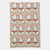 Linge De Cuisine Chats chanceux (Vertical)