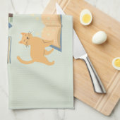 Linge De Cuisine Chats de bibliothèque (Quart Plié)