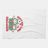 Linge De Cuisine Chats de Noël heureux et méowy (Horizontal)