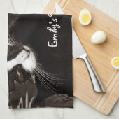 Linge De Cuisine Chats de Yin Yang (Quart Plié)