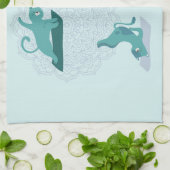 Linge De Cuisine Chats de yoga (Plié)