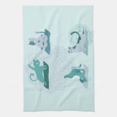 Linge De Cuisine Chats de yoga (Vertical)