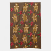 Linge De Cuisine Chats en pain d'épice au chocolat noir - Dessin à  (Vertical)