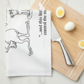 Linge De Cuisine Chats et Aliens (Quart Plié)