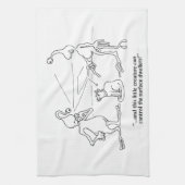 Linge De Cuisine Chats et Aliens (Vertical)