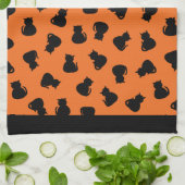 Linge De Cuisine Chats magiques d'Halloween (Plié)
