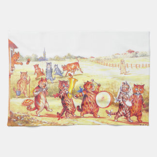 Linge De Cuisine Chats Mariages de village de Louis Wain