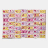 Linge De Cuisine Chats mignons avec les coeurs affectueux (Horizontal)