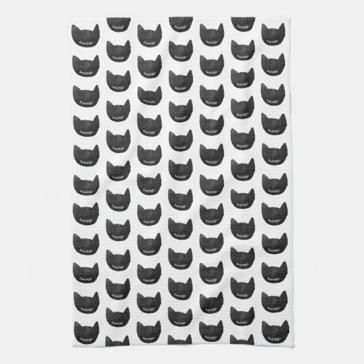 Linge De Cuisine Chats noirs Mewow (Vertical)