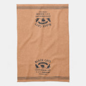 Linge De Cuisine Chats noirs Vintages d'Halloween Personnalisé (Vertical)