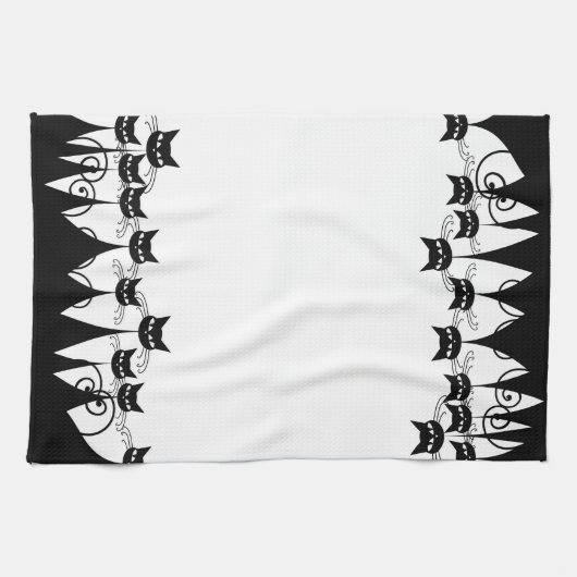 Linge De Cuisine Chats Retro Mod (Horizontal)