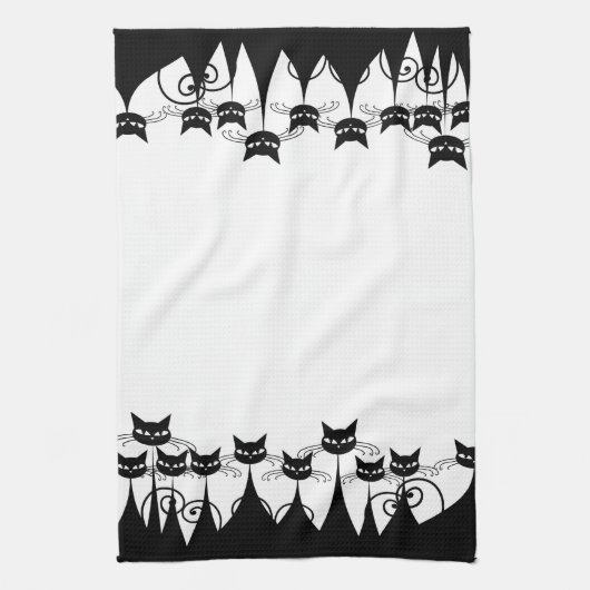 Linge De Cuisine Chats Retro Mod (Vertical)