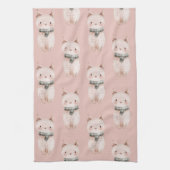 Linge De Cuisine Chats roses (Vertical)