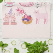 Linge De Cuisine Chats Roses Coziness (Plié)